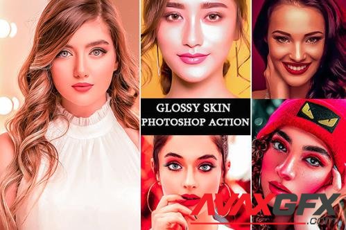 Glossy Skin Photoshop Action