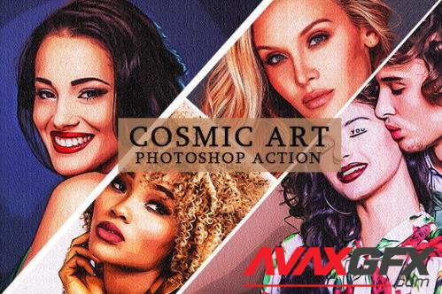 Cosmic Art Photoshop Action