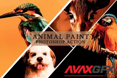 Animal Paint Photoshop Action