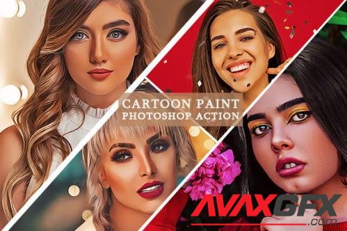 Cartoon Paint Photoshop Action