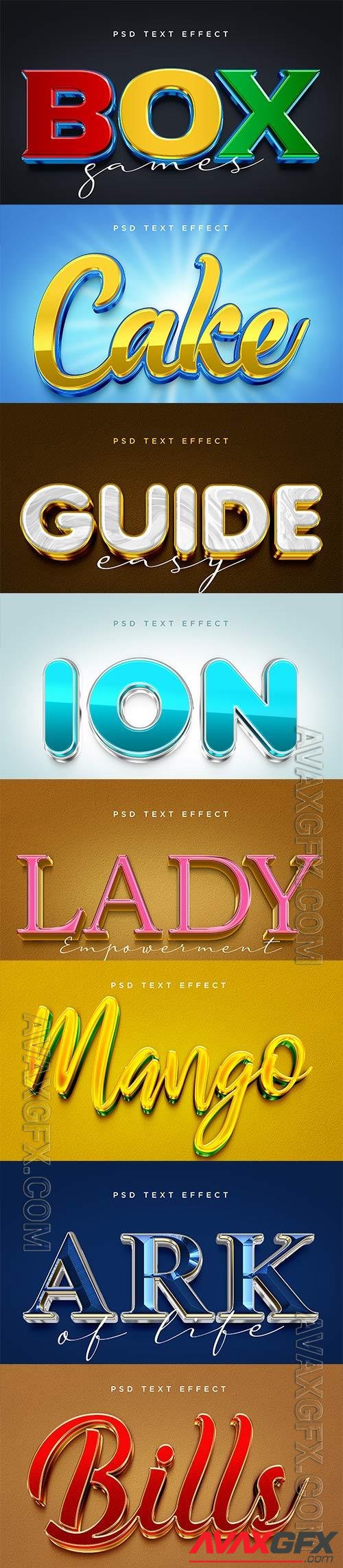 Psd text effect set vol 555