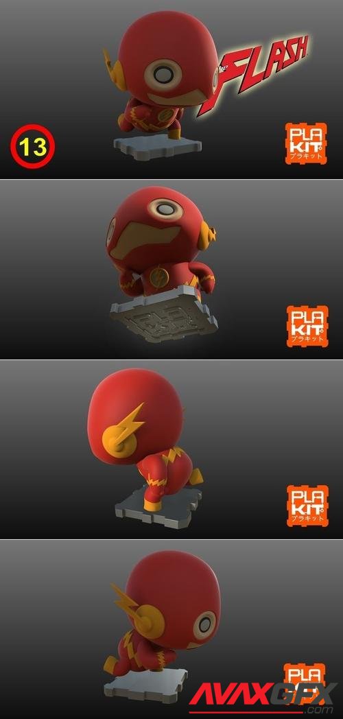 PlaKit DC The Flash – 3D Print
