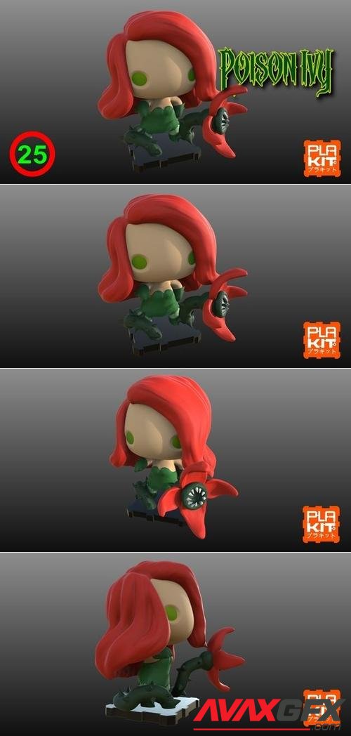 PlaKit DC Poison Ivy – 3D Print