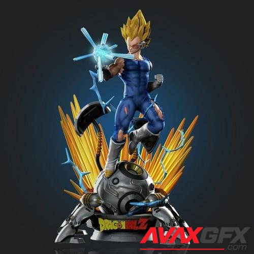 SSJ Vegeta & Capsule - Dragon Ball – 3D Print