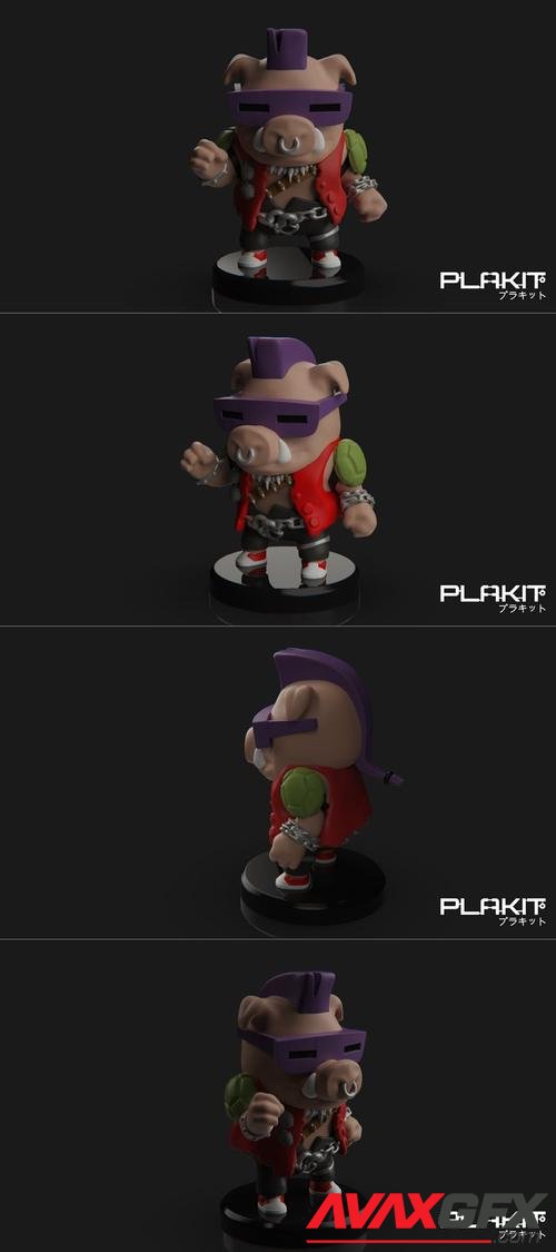 PlaKit TMNT Bebop – 3D Print