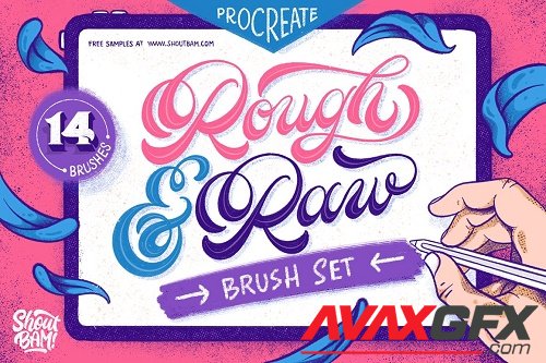 Rough & Raw Procreate Brush Set - 3761365