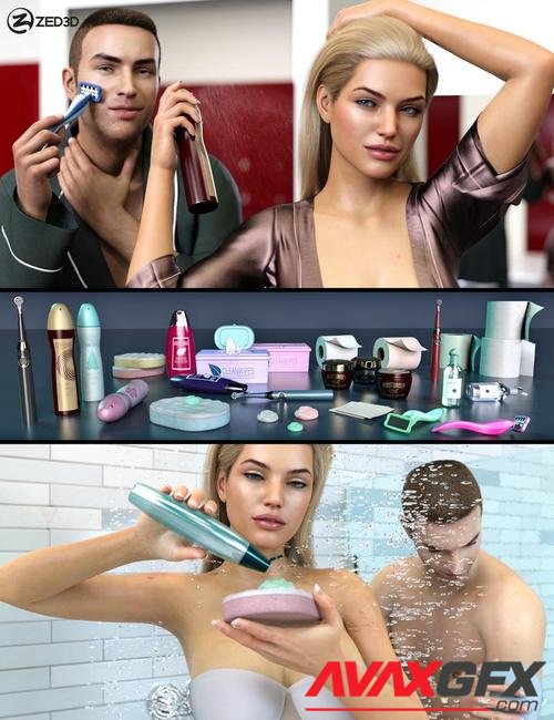 Z Personal Hygiene Props and Poses for Genesis 8 and 8.1