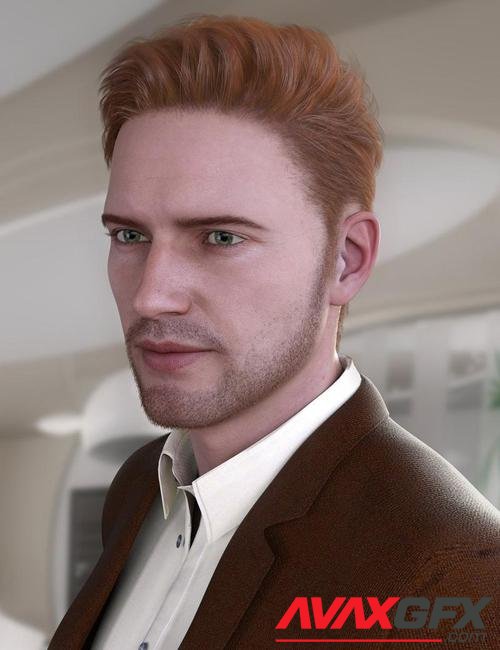 Martin Hair for Genesis 8 Males