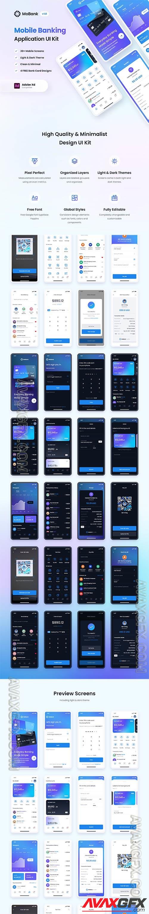 MoBank - Banking App UI Kit