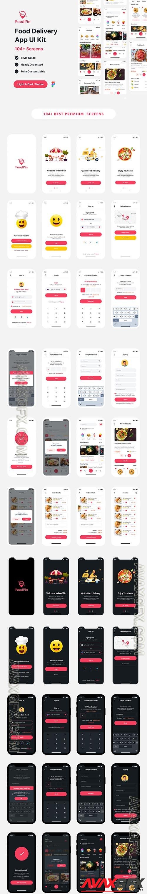 FoodPin - Food Delivery App UI Kit