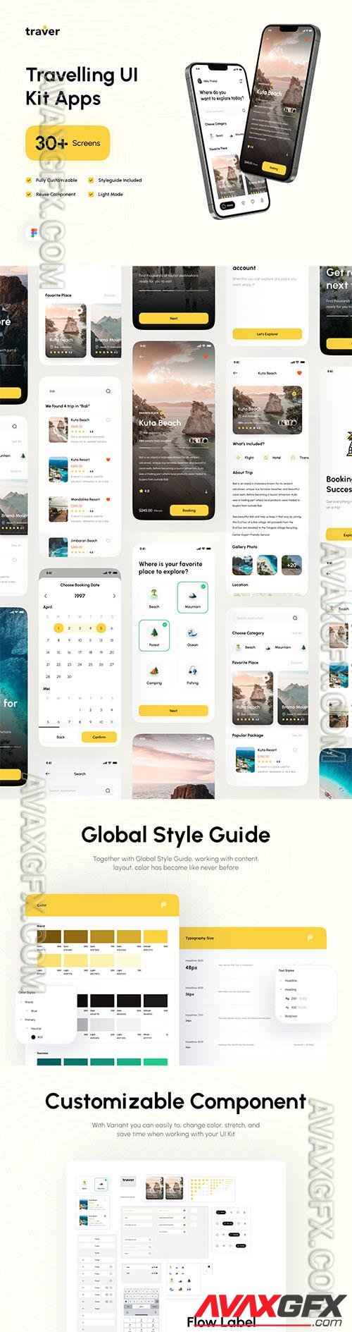 Traver - Traveling UI Kit Apps