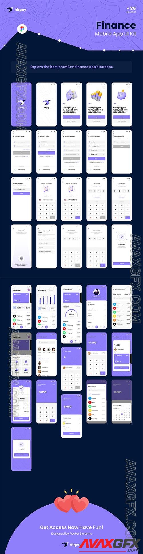 Airpay - Finance App UI Kit