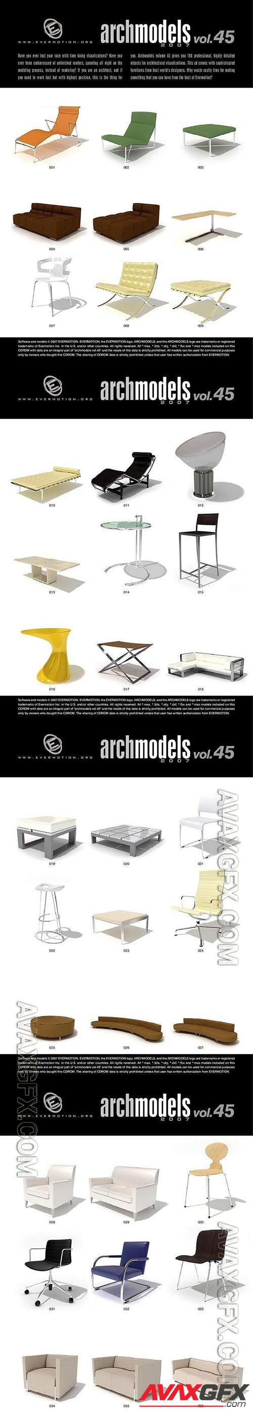 3D Models Evermotion Archmodels v 045