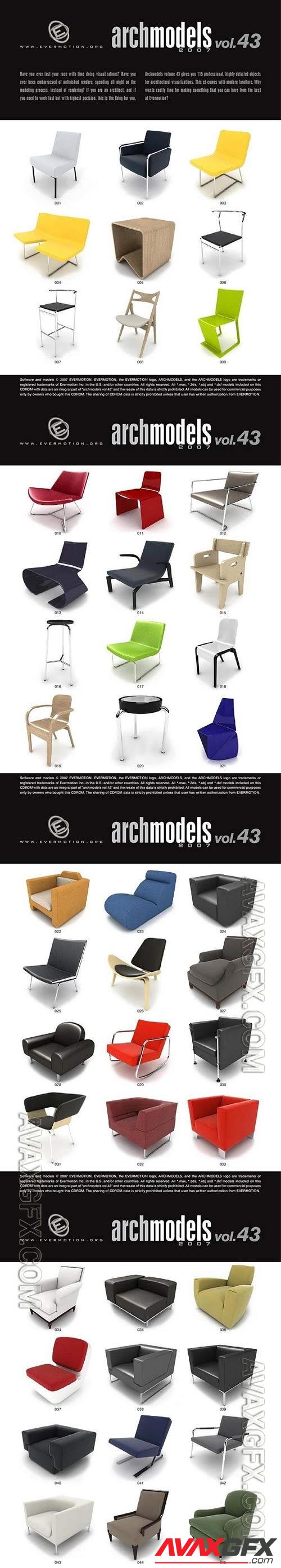 3D Models Evermotion Archmodels v 043