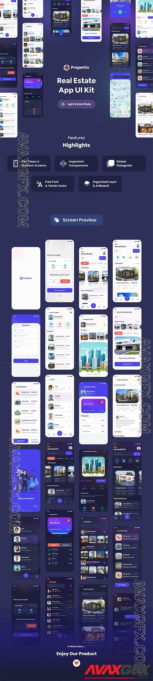 Propertio - Real Estate App - UI8