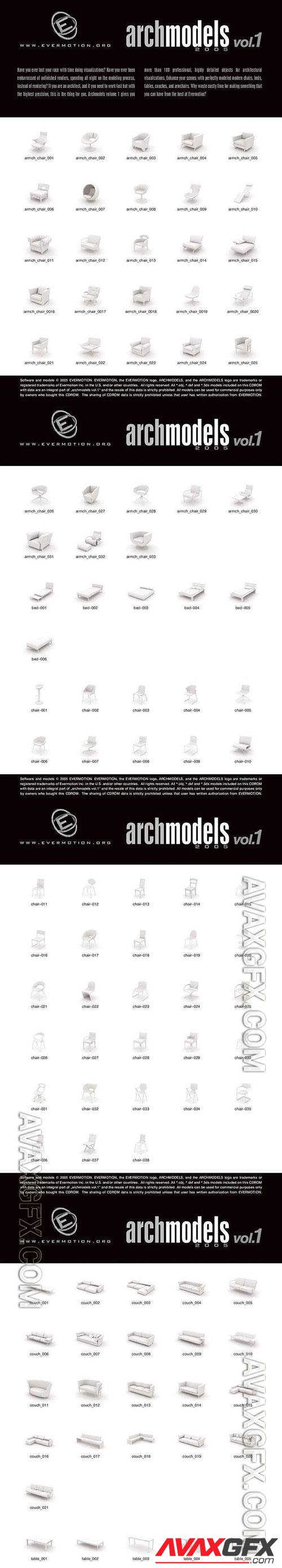 3D Models Evermotion Archmodels v 001