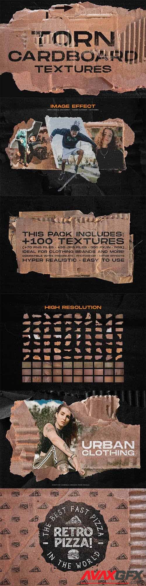 Torn cardboard textures - 6115430