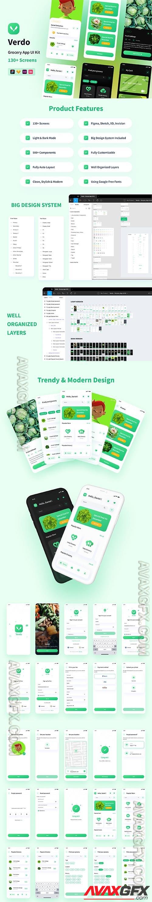 Verdo - Grocery App UI Kit