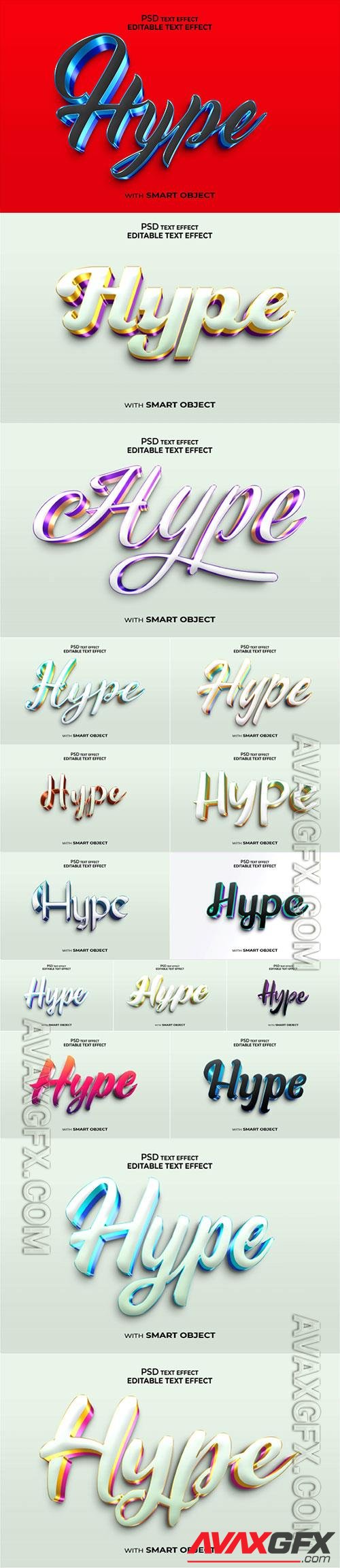 Hype Psd text effect set vol 561