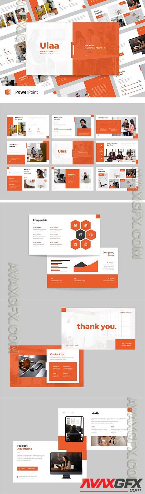 Ulaa - Pitch Deck Powerpoint, Keynote and Google Slides Business Template