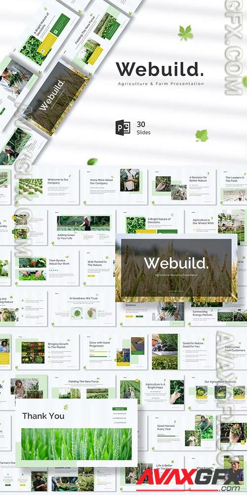 Webuild - Agriculture Farm Powerpoint, Keynote and Google Slides Template