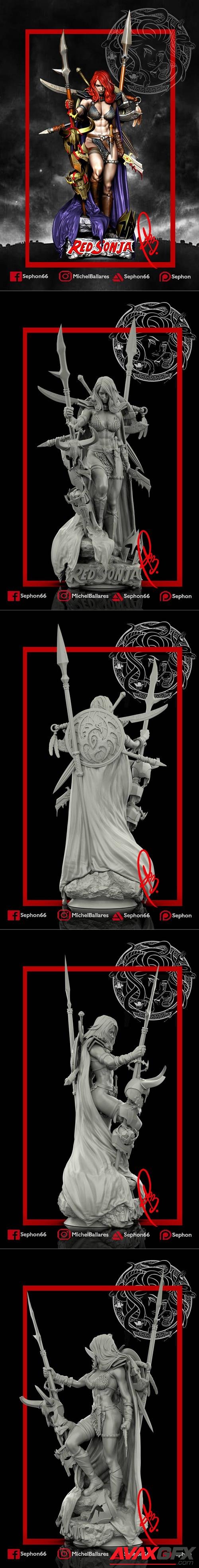 Red Sonja (missing base1) – 3D Print