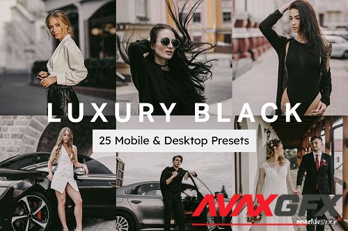 Luxury Black Lightroom Presets LUT - 7150677