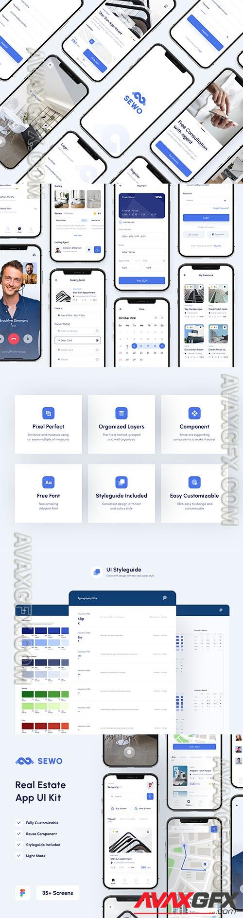 Sewo - Real Estate Mobile App UI Kit
