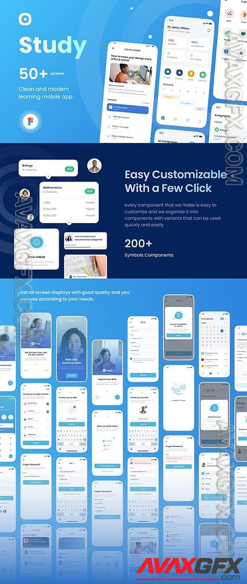 Study - eLearning App UI Kits