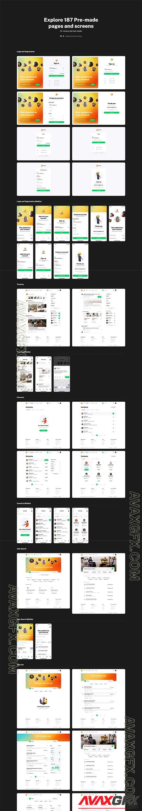 Workster - UI kit for Job Boards