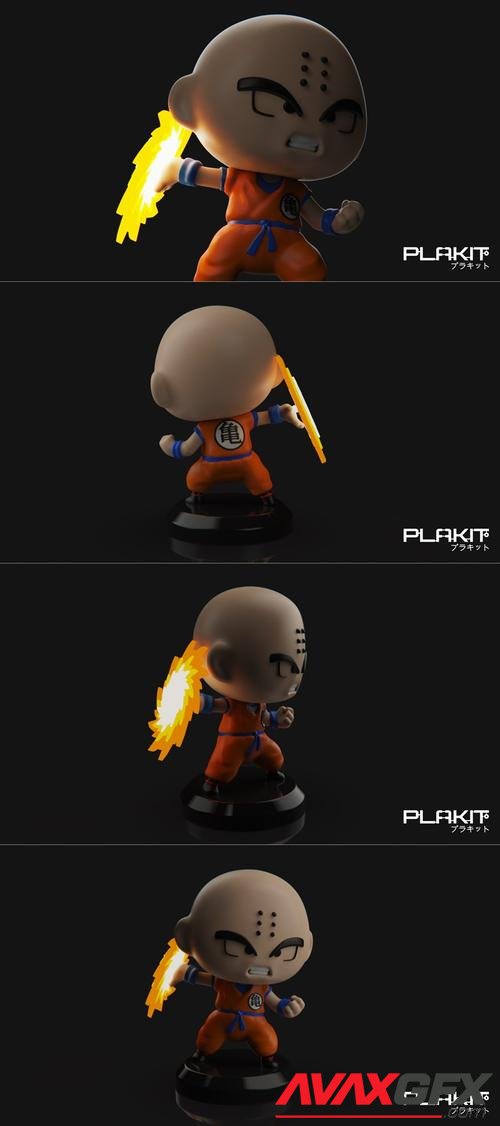 PlaKit DBZ KRILLIN – 3D Print