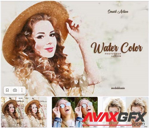 Soft Water Color - Photoshop Action