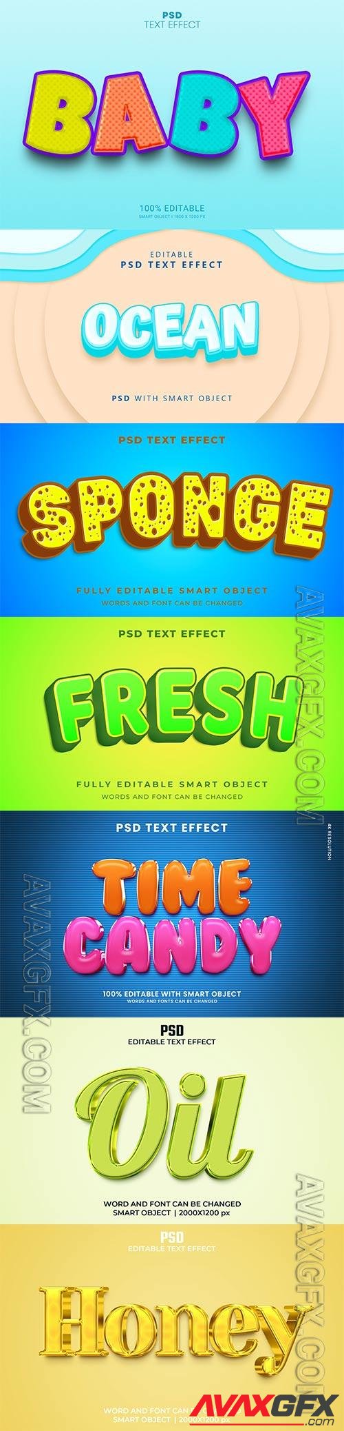 Psd text effect set vol 565