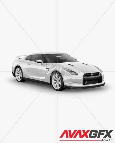 Nissan GTR Mockup - Half Side view 20829