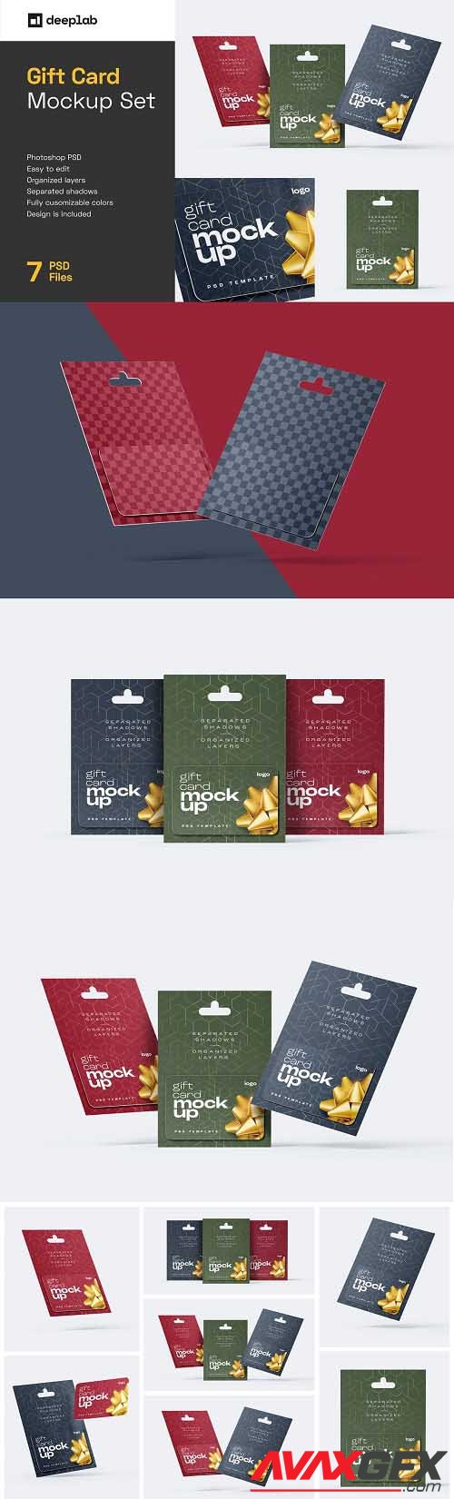 Gift Card Mockup Set - 7118618