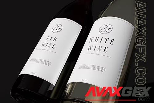 Red & White Wine Mockup