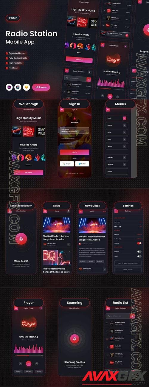 Porter - Radio Station Mobile App