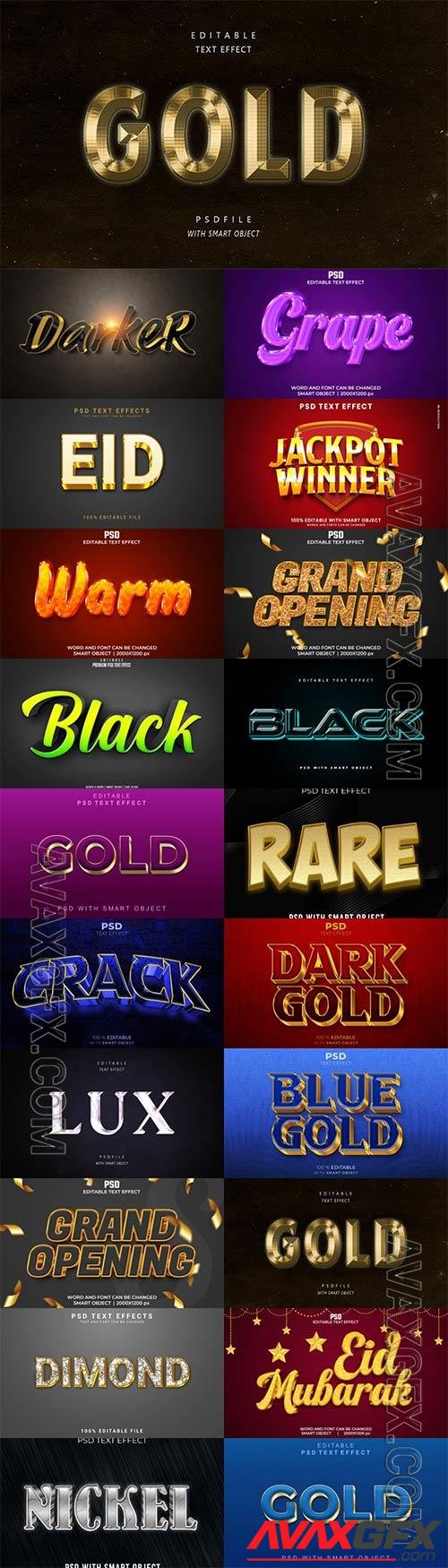 Psd text effect set vol 576