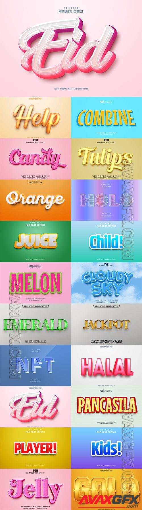 Psd text effect set vol 574