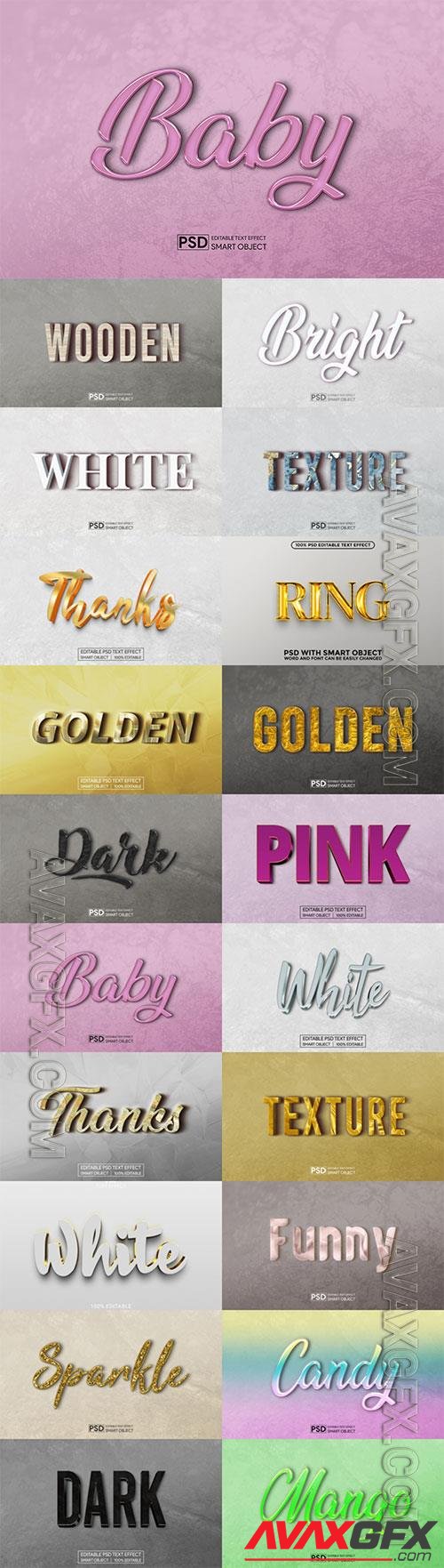 Psd text effect set vol 575