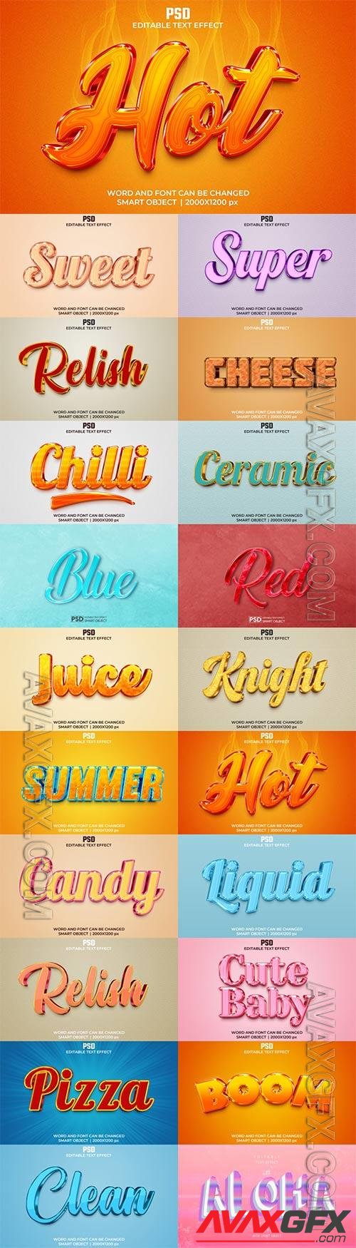 Psd text effect set vol 573