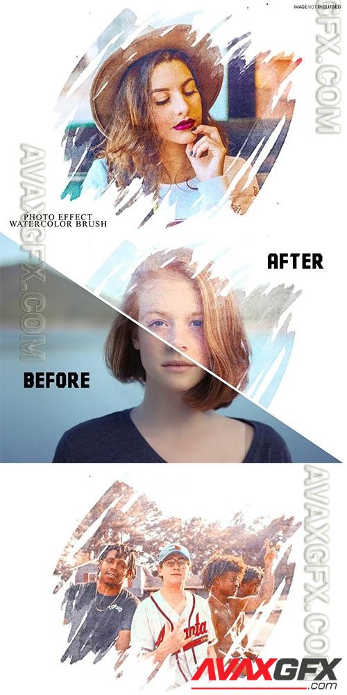 Watercolor Brush Photo Effect