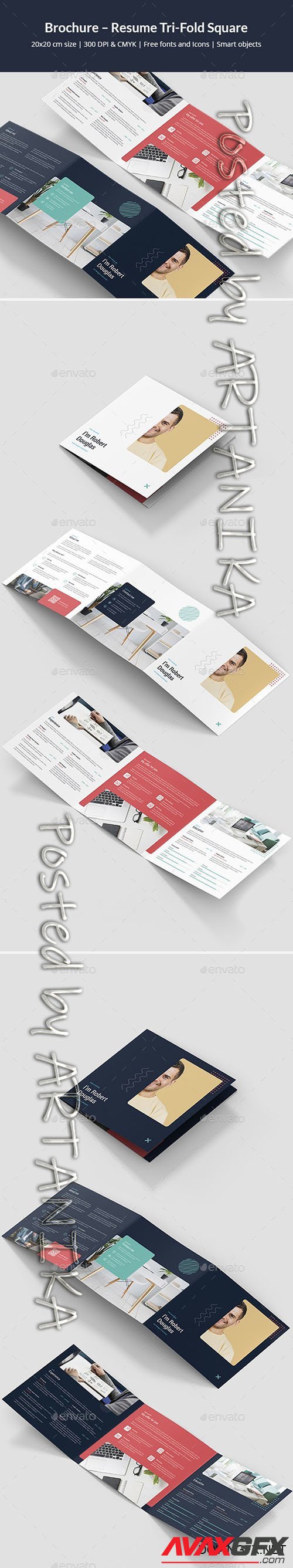 GraphicRiver - Brochure  Resume Tri-Fold Square 24770880