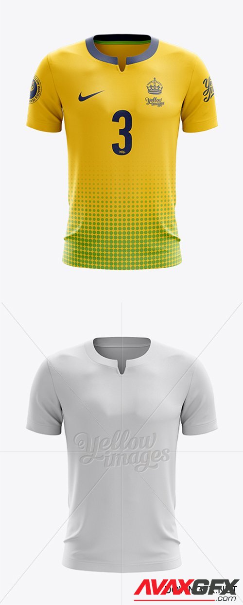 Soccer T-Shirt Mockup - Front View 11860