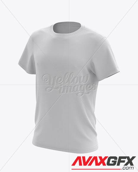 Half-Turned Men’s T-Shirt HQ Mockup 10689