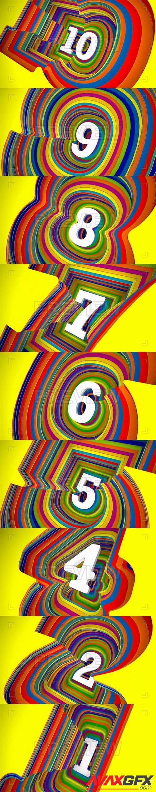 MotionArray -  Colorful Countdown 54563