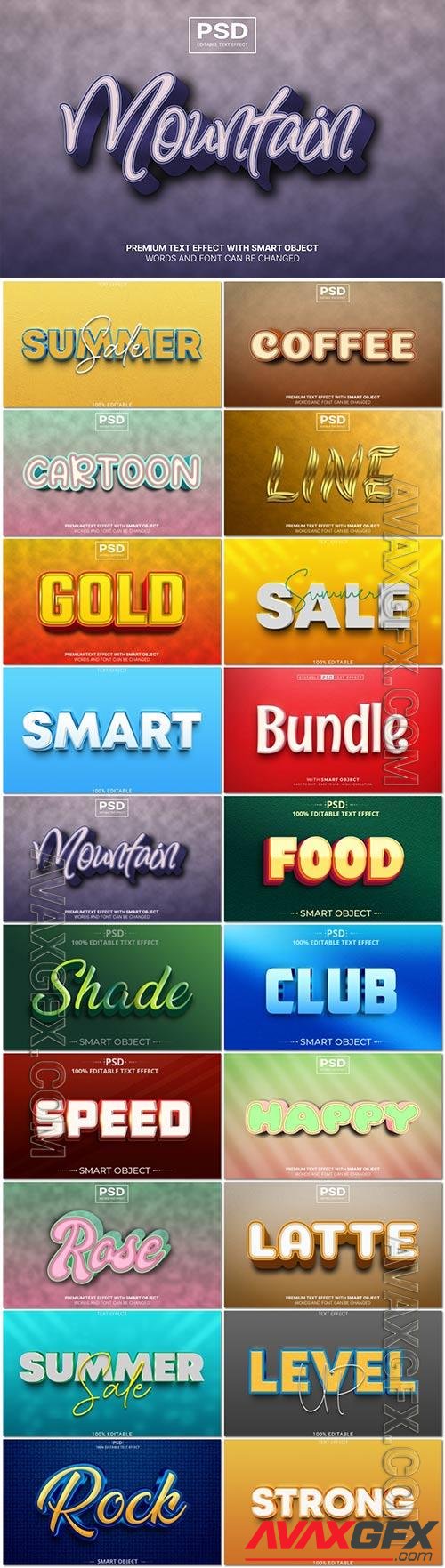 Psd text effect set vol 582