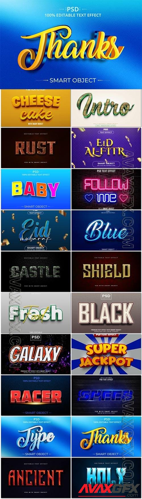 Psd text effect set vol 585