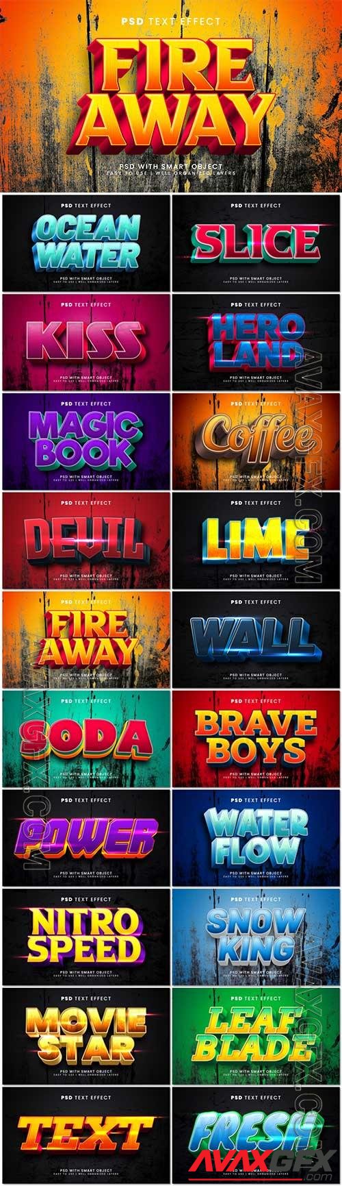 Psd text effect set vol 579