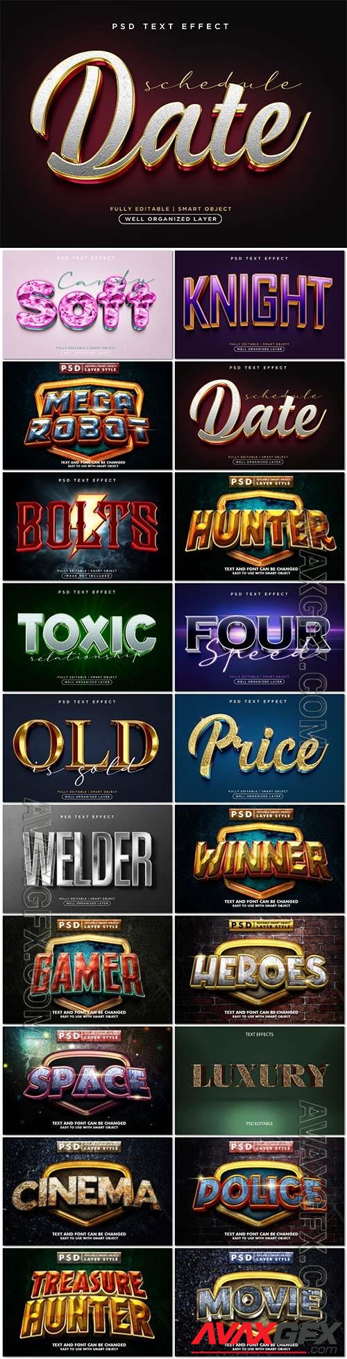 Psd text effect set vol 586